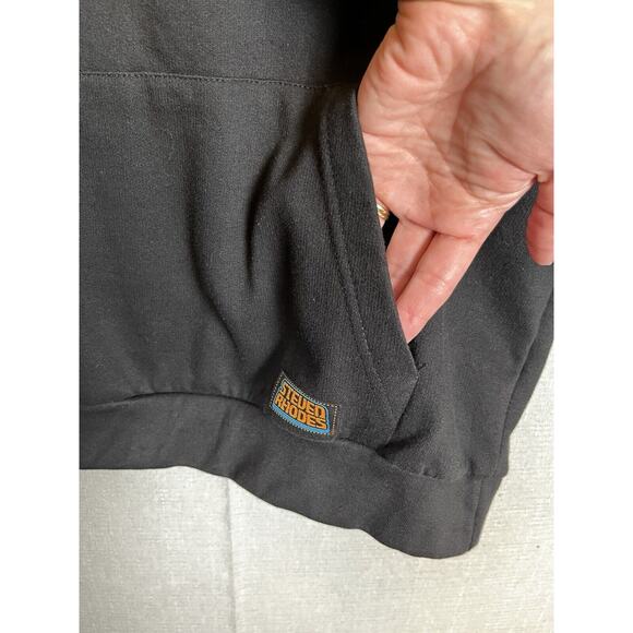 Let's Talk To Ghosts Steven Rhodes Pullover Unisex Size Large Black Screen Print - Picture 6 of 10